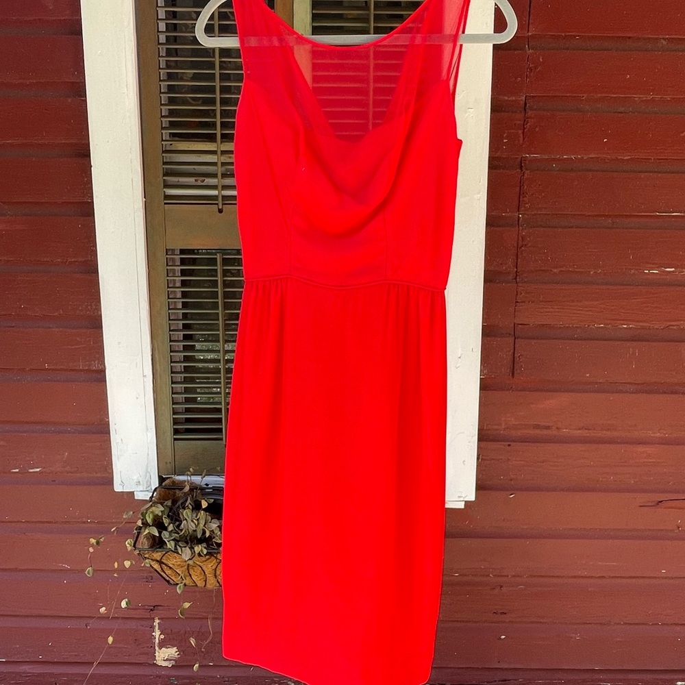 Vintage Elegant Red Cocktail Dress